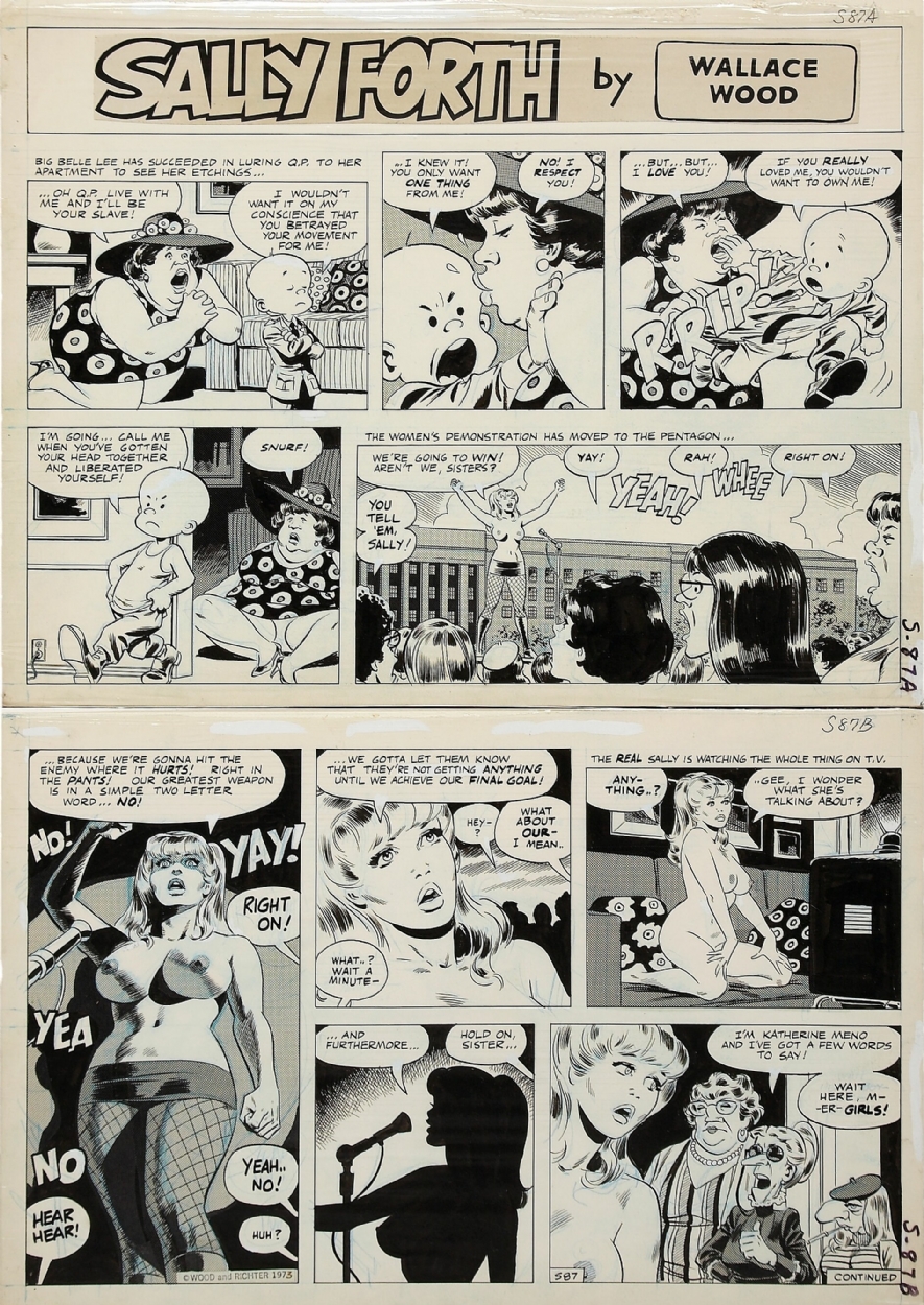 Wally Wood Sally Forth Page 87 In Craig Macmillan S 71 Panel Pages Comic Art Gallery Room
